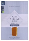 NASB Thinline Bible Passaggio Setting, Large Print, Comfort Print Brown soft leather